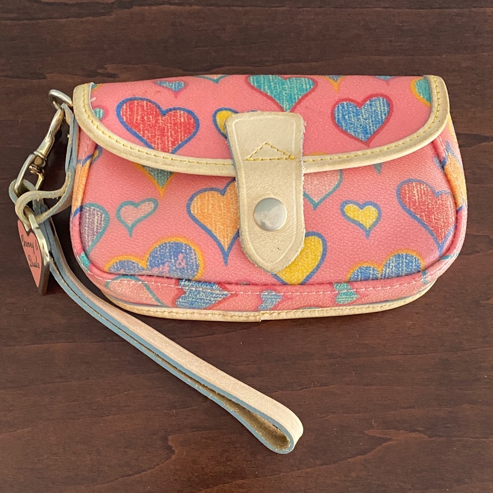 Dooney & Bourke Pink Heart Wristlet